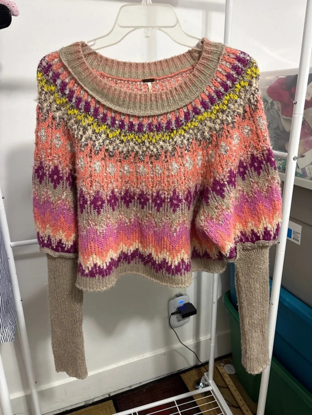 Free people Home for the Holidays sweater XS